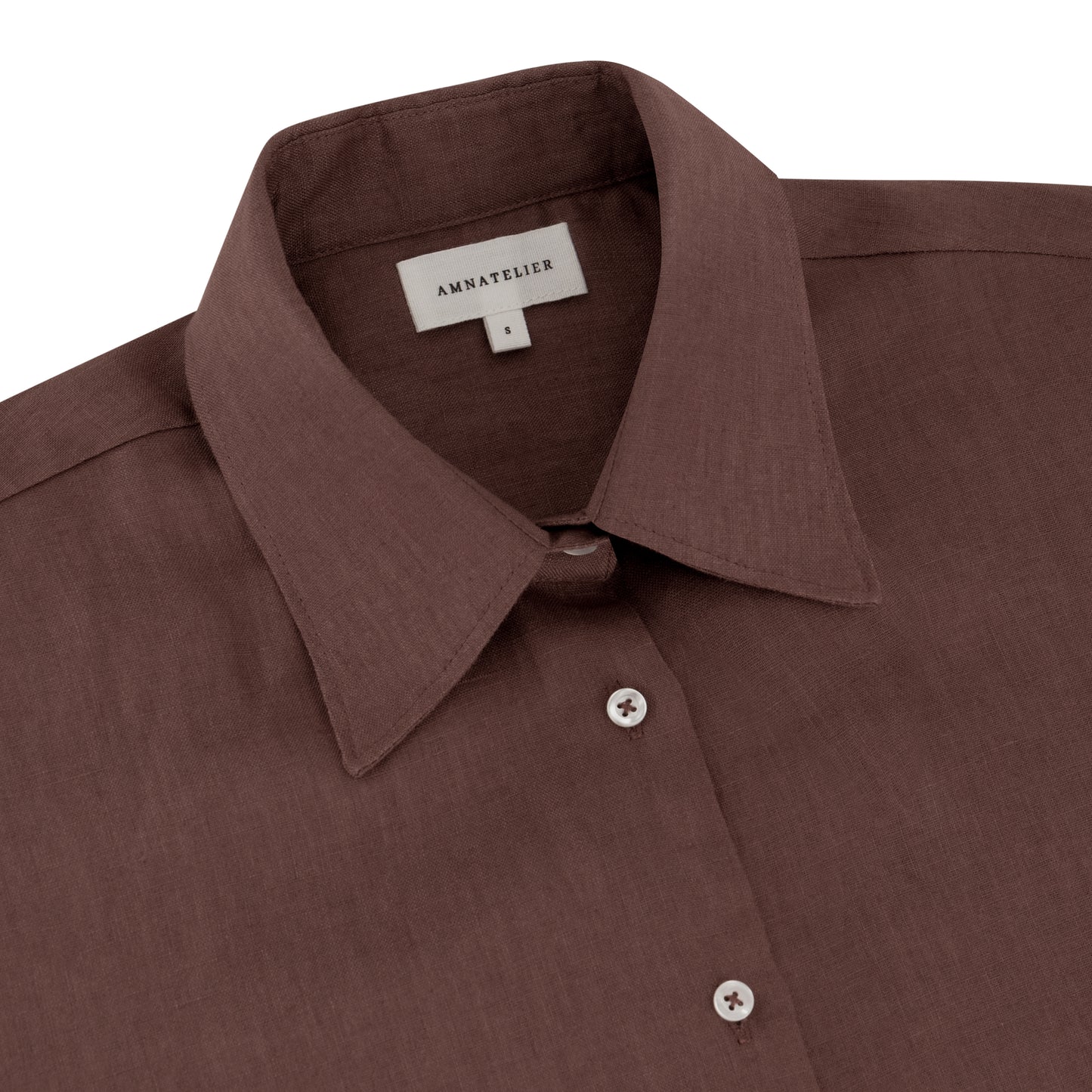 Maxi Linen Shirt - Chocolate