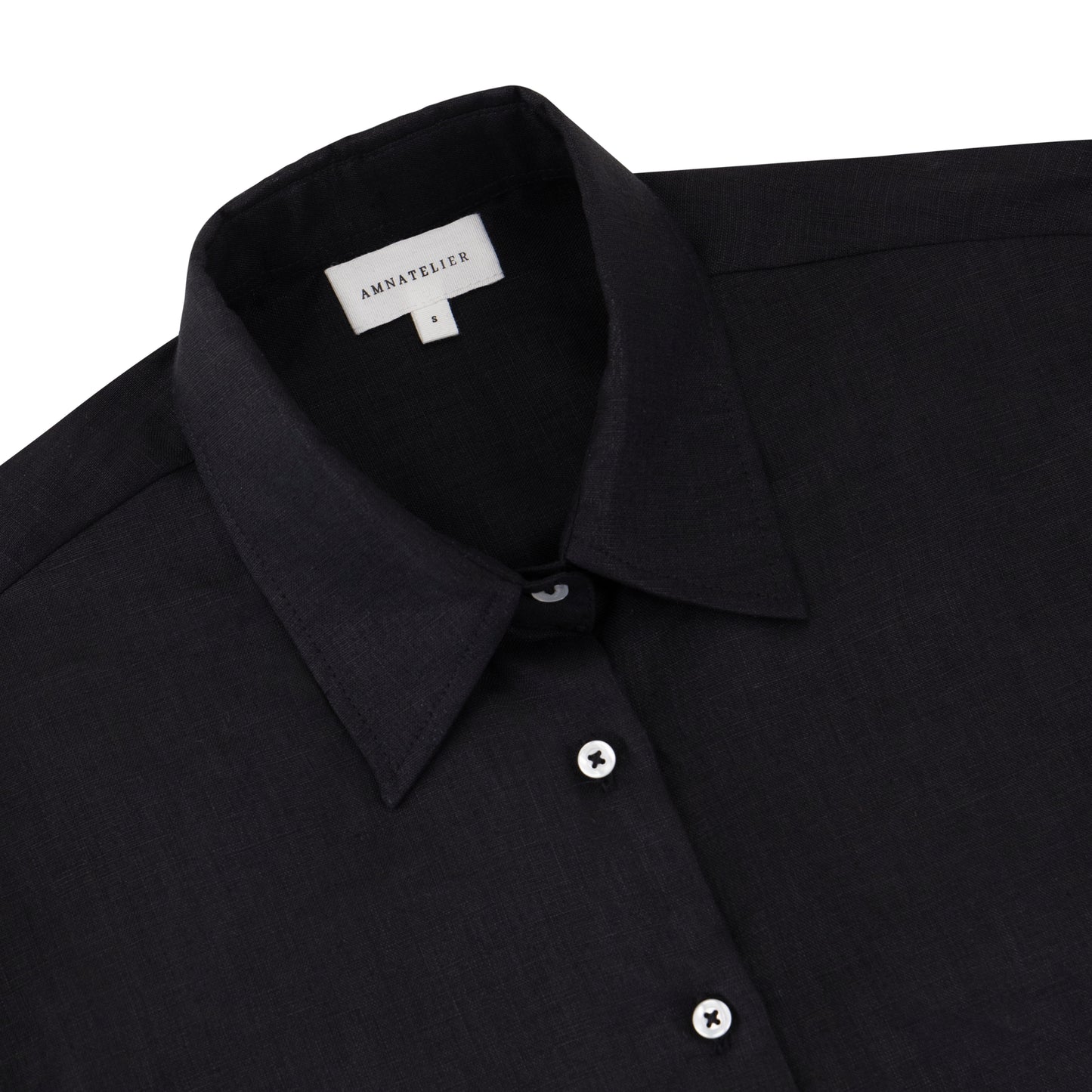 Maxi Linen Shirt - Black