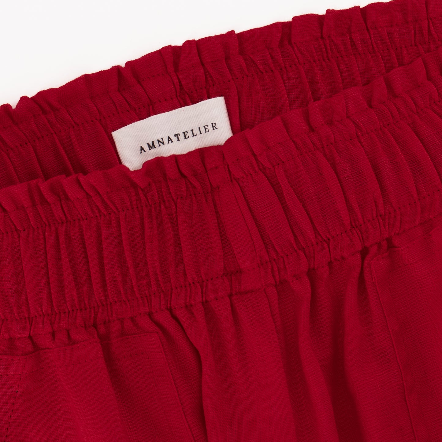 Cozy Linen Shorts - Passion Red