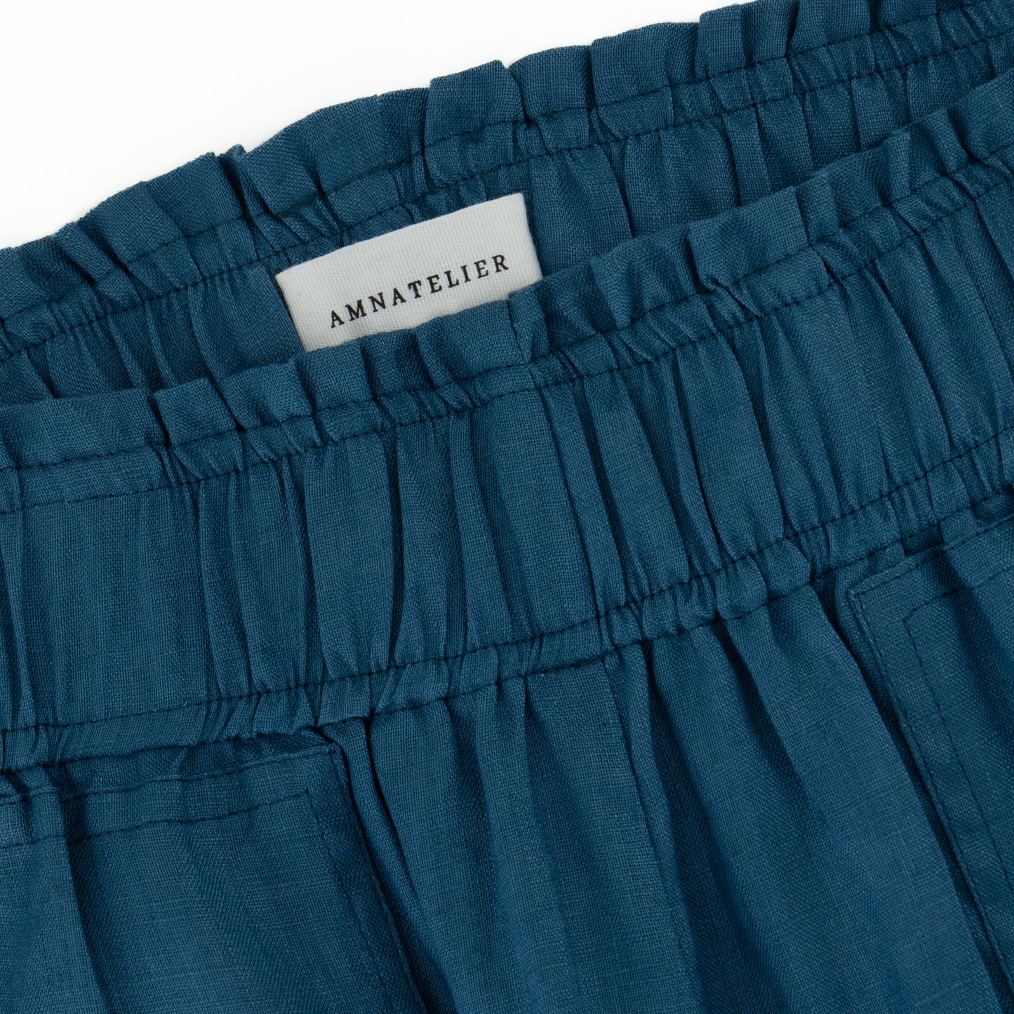 Cozy Linen Shorts - Petrol Blue