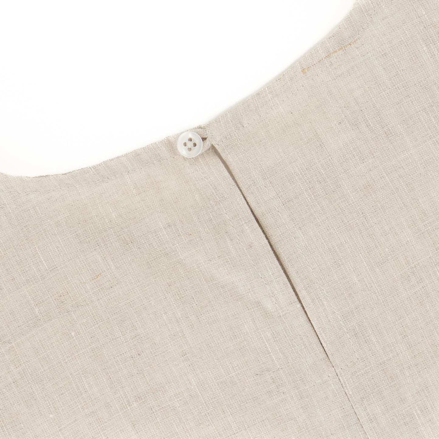 Sleeveless Linen Top - Natural Linen