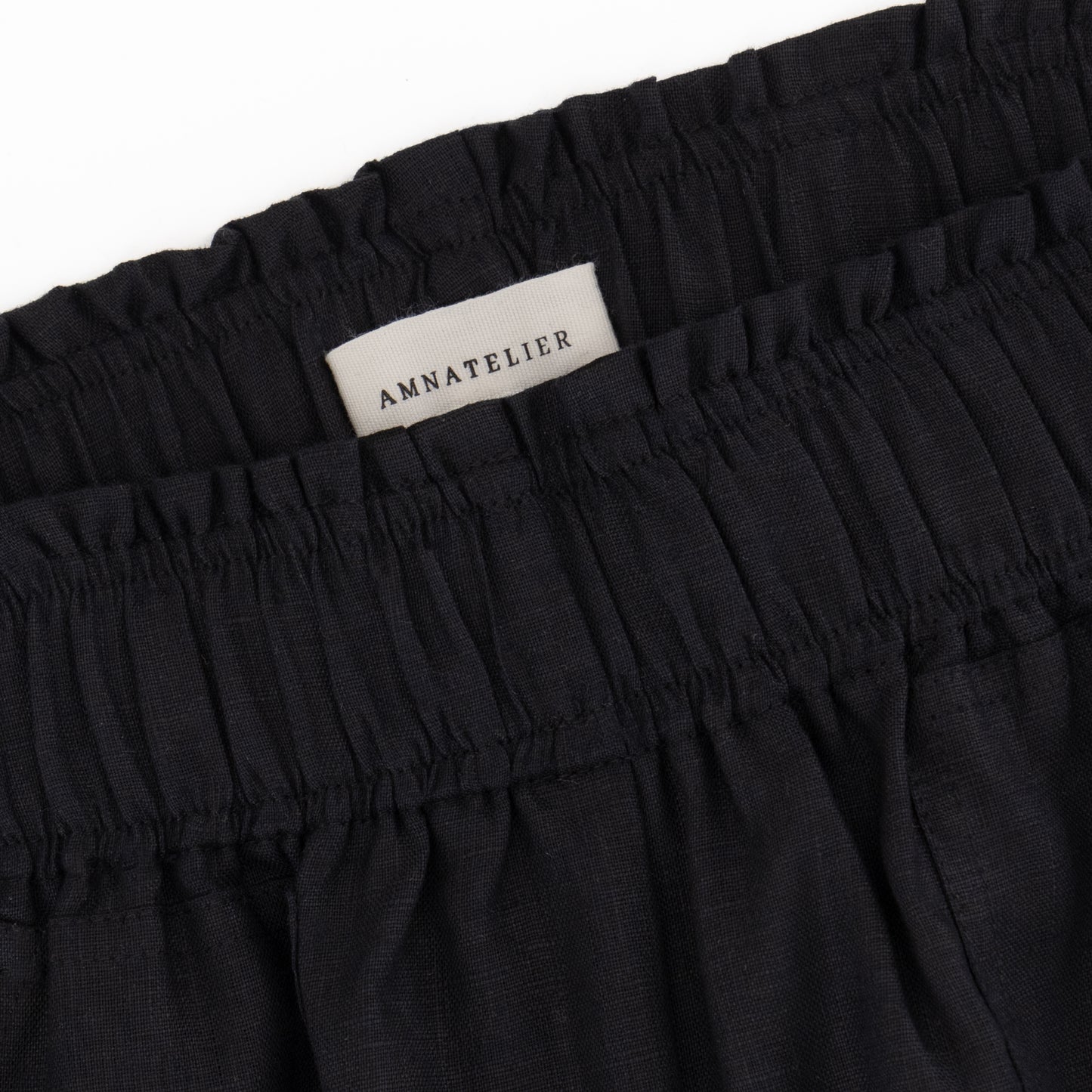 Cozy Linen Shorts - Black