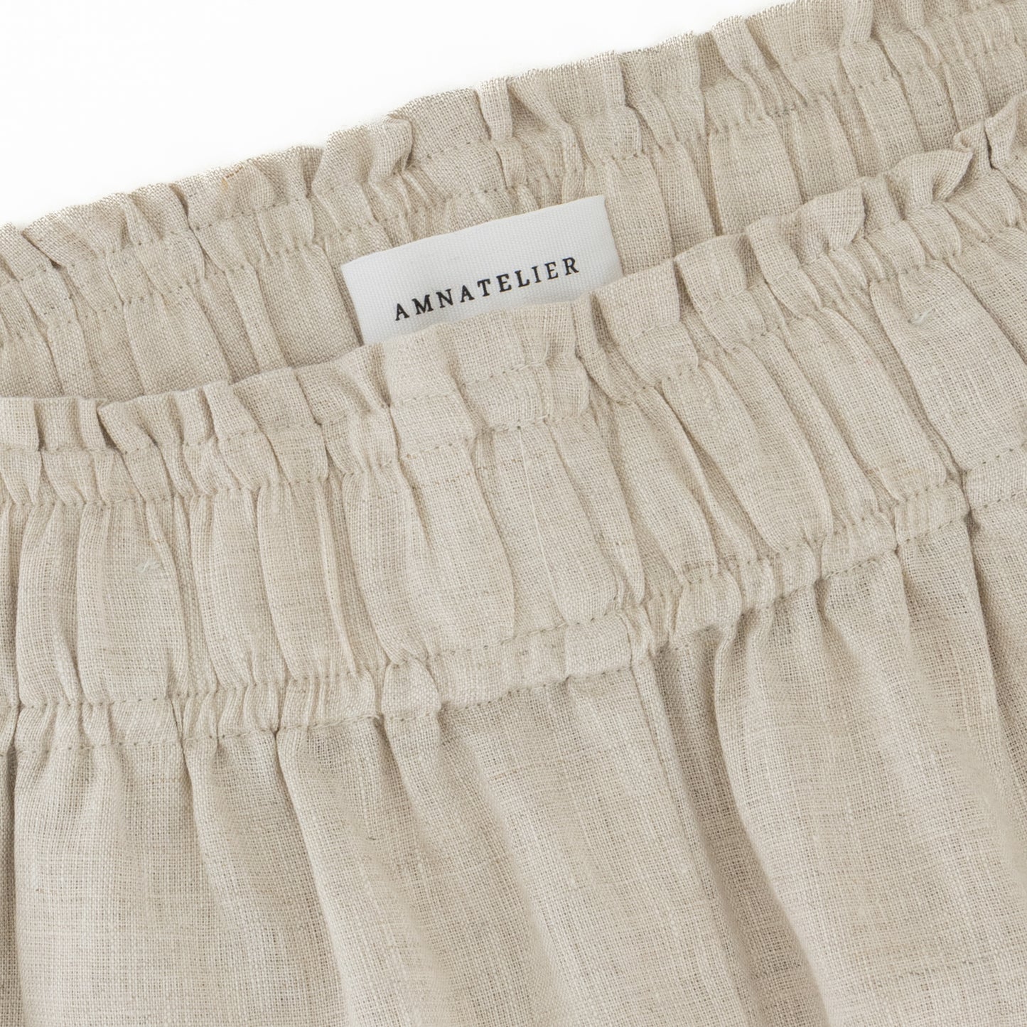 Wide Leg Linen Pants - Natural Linen