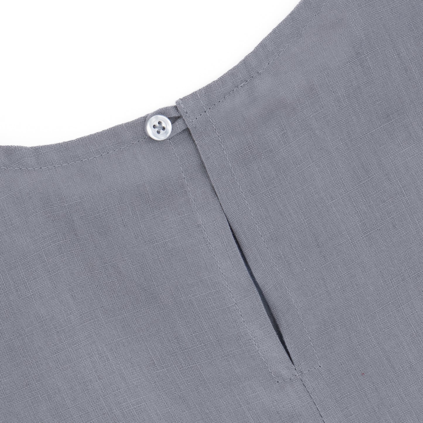 Sleeveless Linen Top - Dove Gray