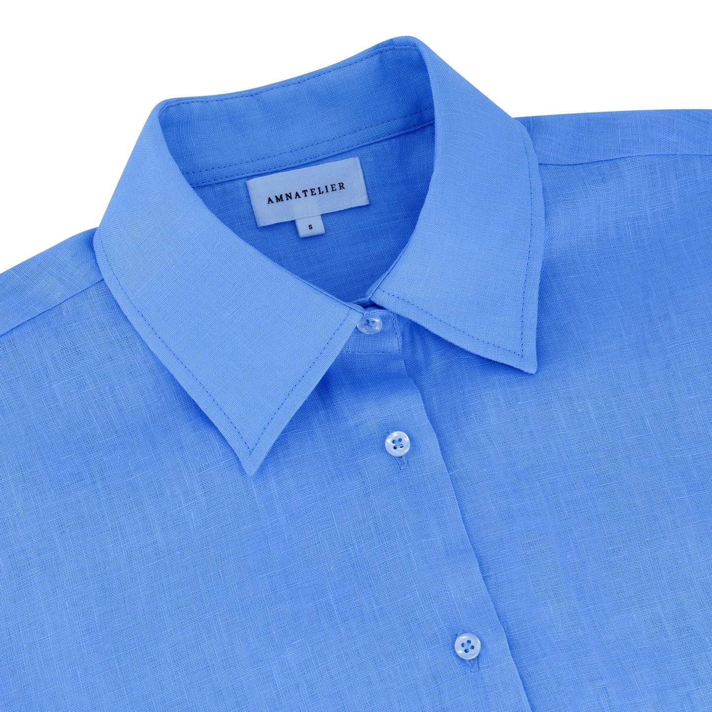 Maxi Linen Shirt - Sky Blue