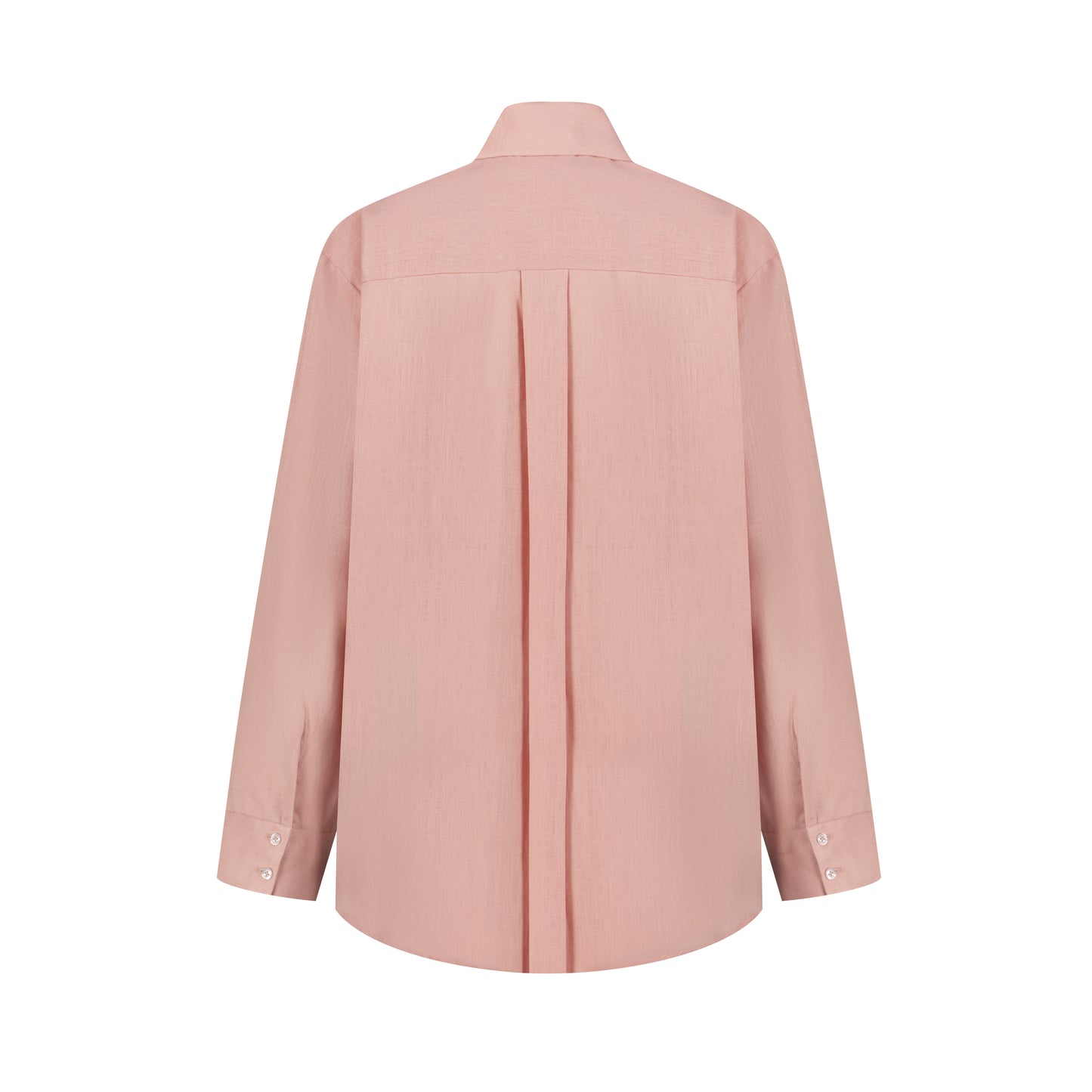 Maxi Linen Shirt - Rose Quartz