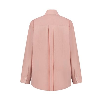 Maxi Linen Shirt - Rose Quartz