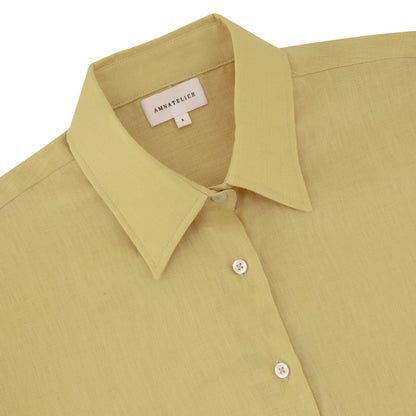 Maxi Linen Shirt - Butter Yellow
