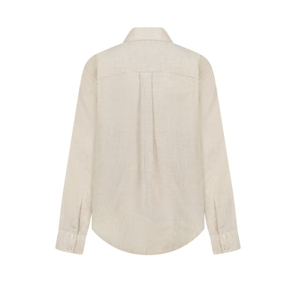 Maxi Linen Shirt - Natural Linen