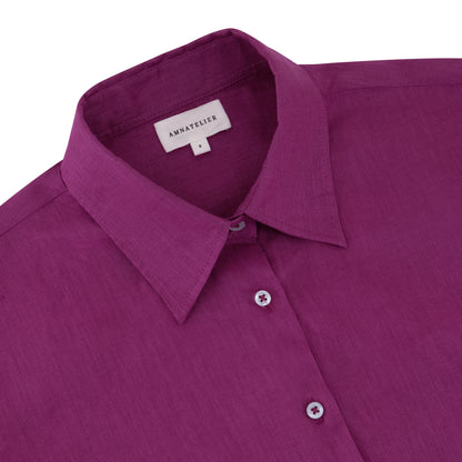 Maxi Linen Shirt - Bouganville