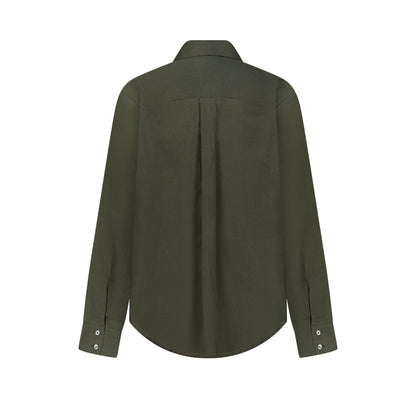 Maxi Linen Shirt - Sage