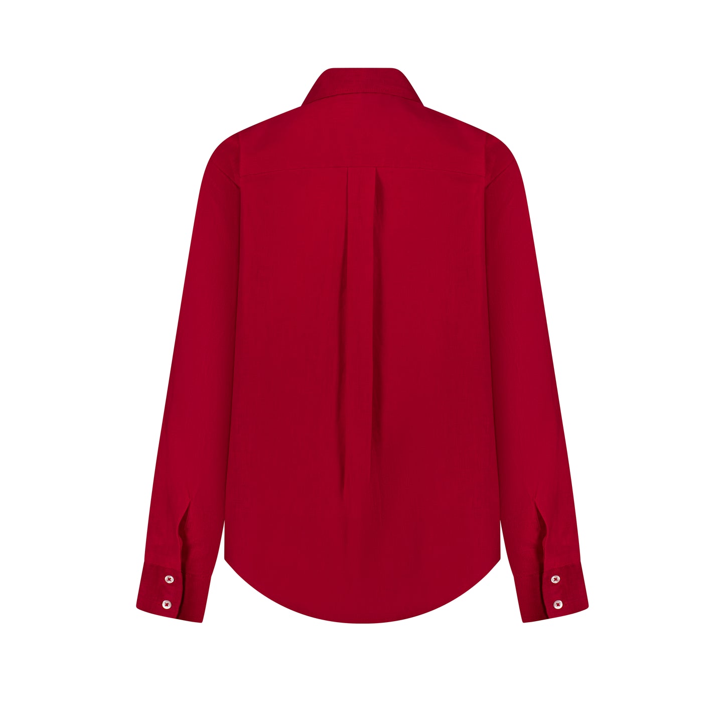 Maxi Linen Shirt - Passion Red