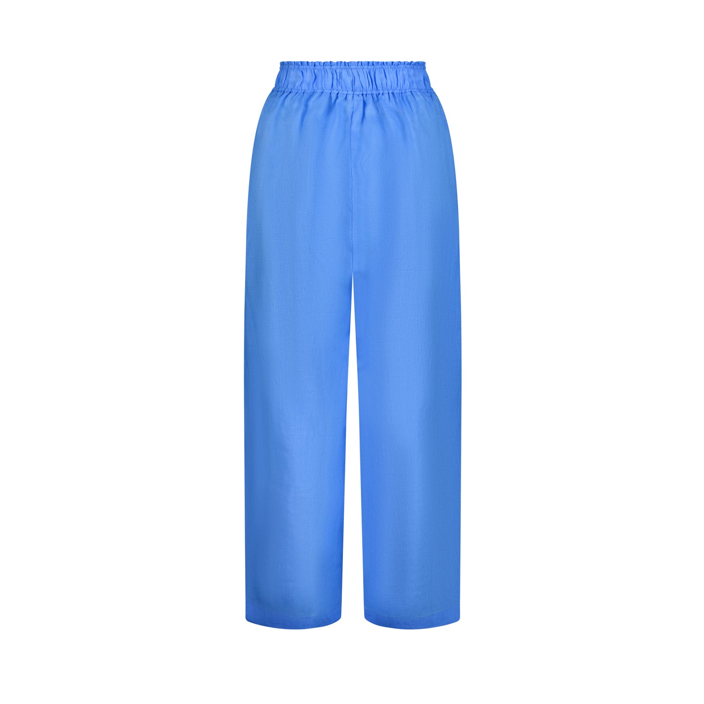 Wide Leg Linen Pants - Sky Blue