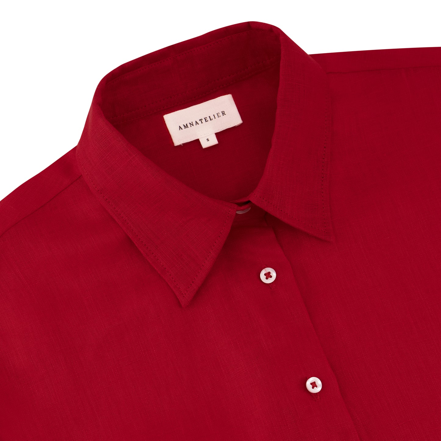 Maxi Linen Shirt - Passion Red