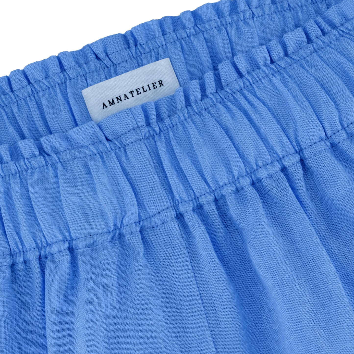 Wide Leg Linen Pants - Sky Blue