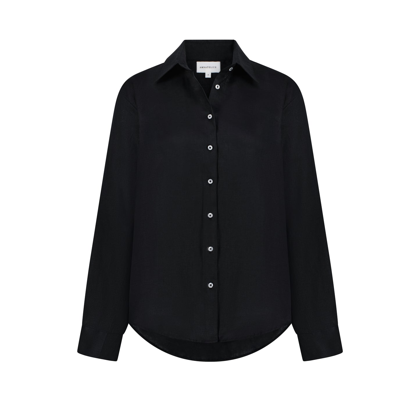 Maxi Linen Shirt - Black