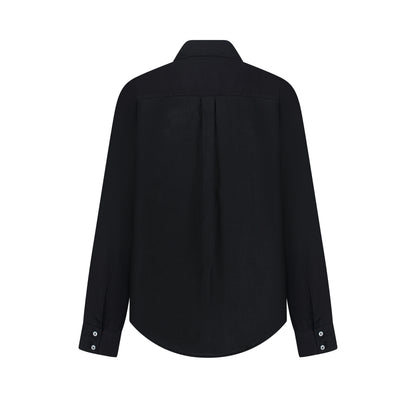 Maxi Linen Shirt - Black