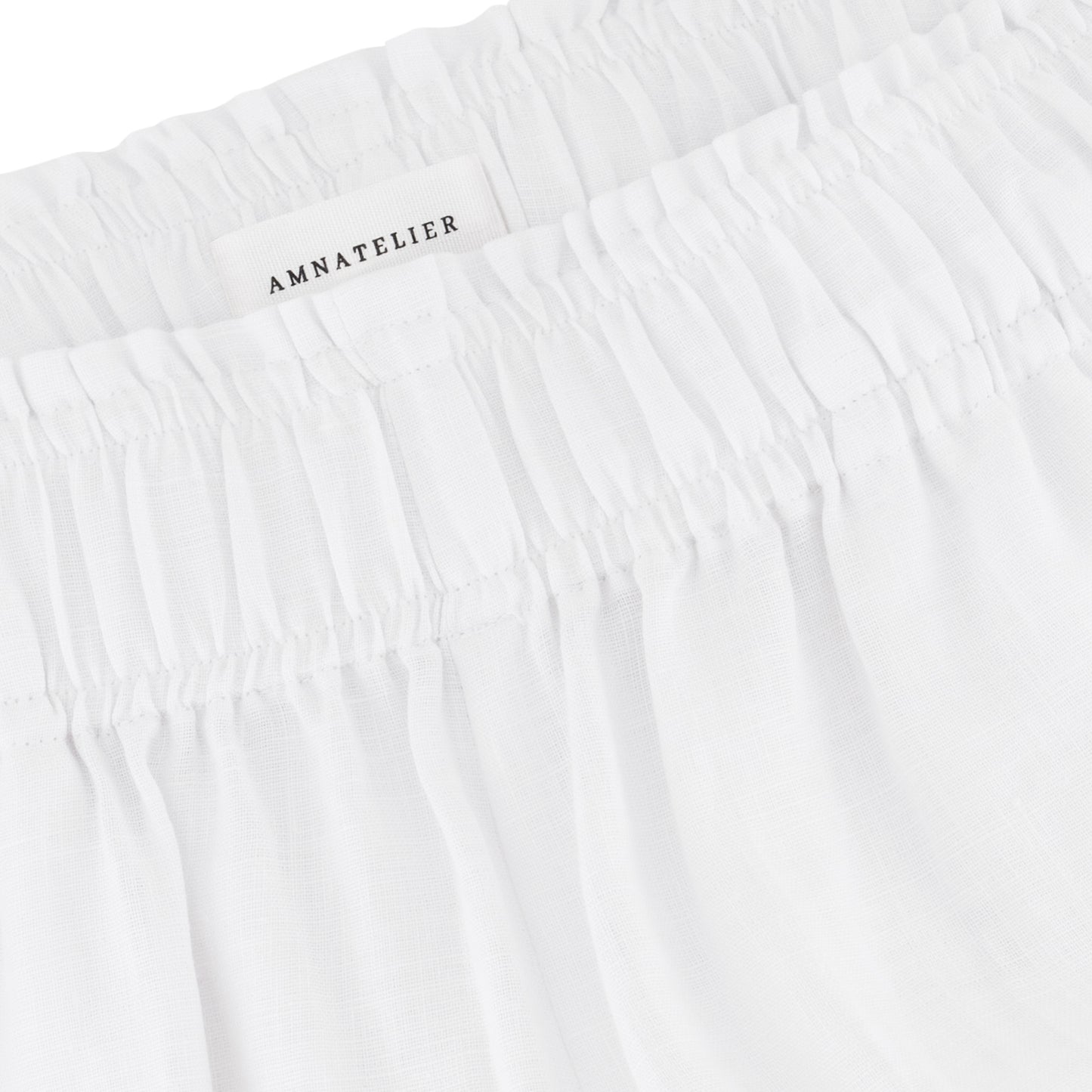 Wide Leg Linen Pants - White