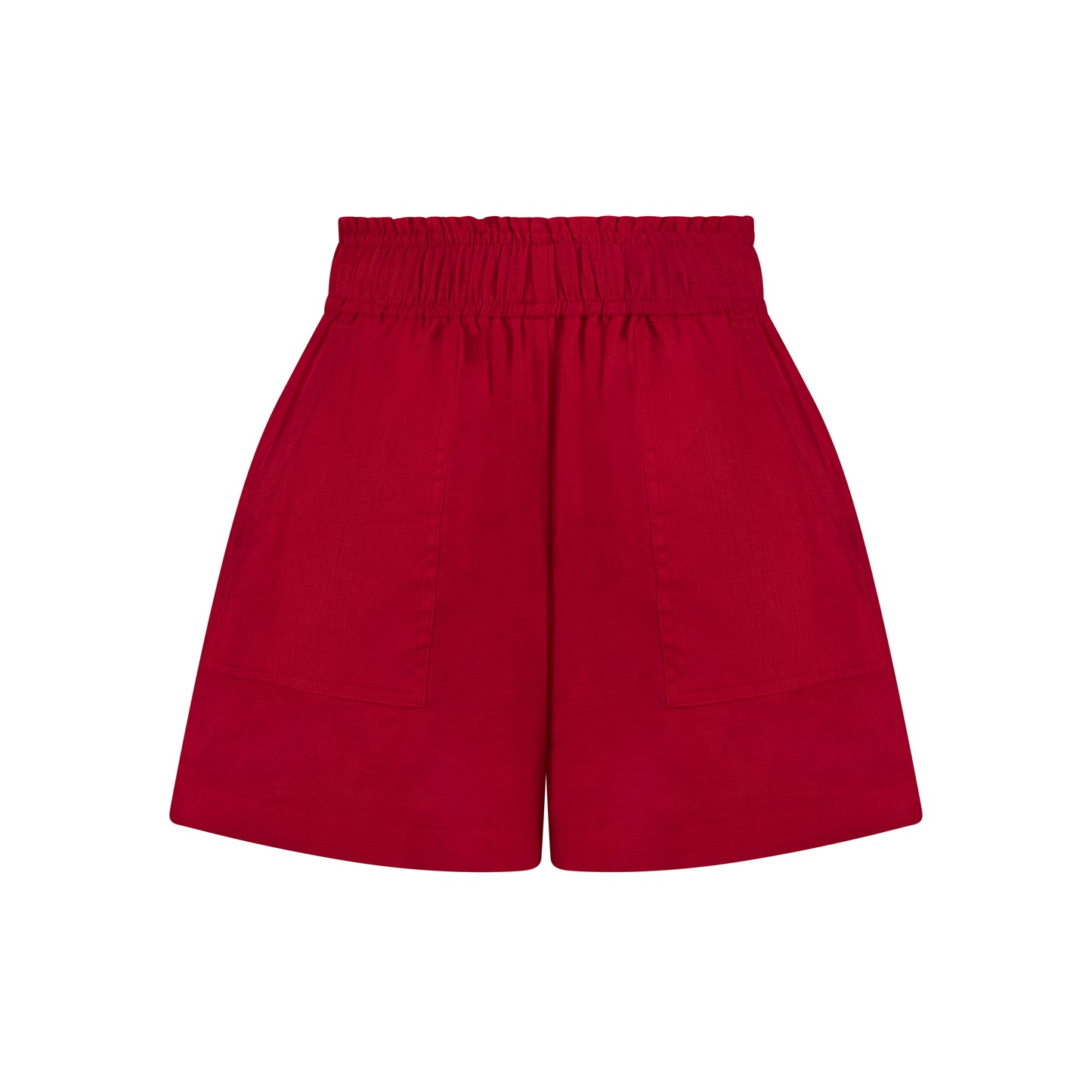 Cozy Linen Shorts - Passion Red
