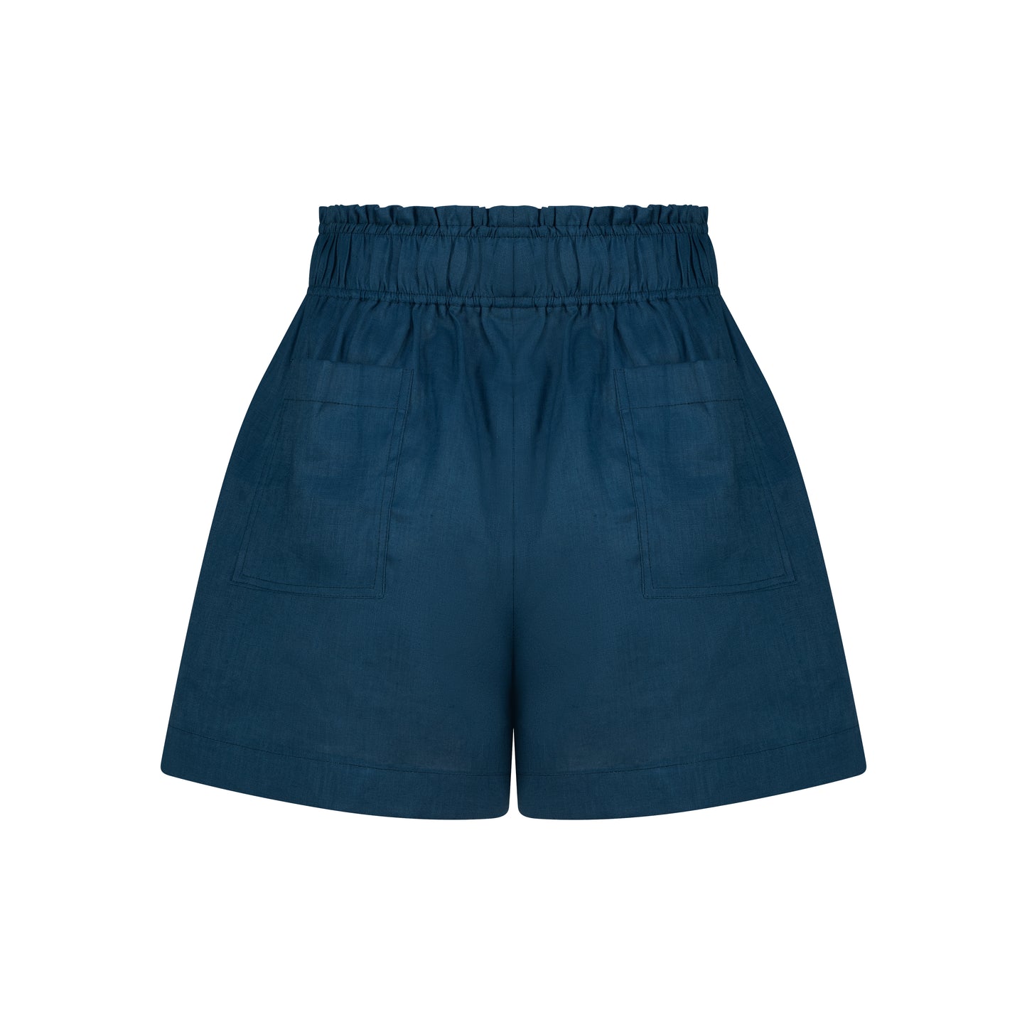 Cozy Linen Shorts - Petrol Blue