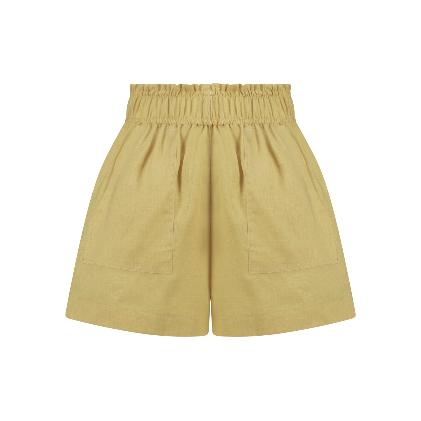 Cozy Linen Shorts - Butter Yellow
