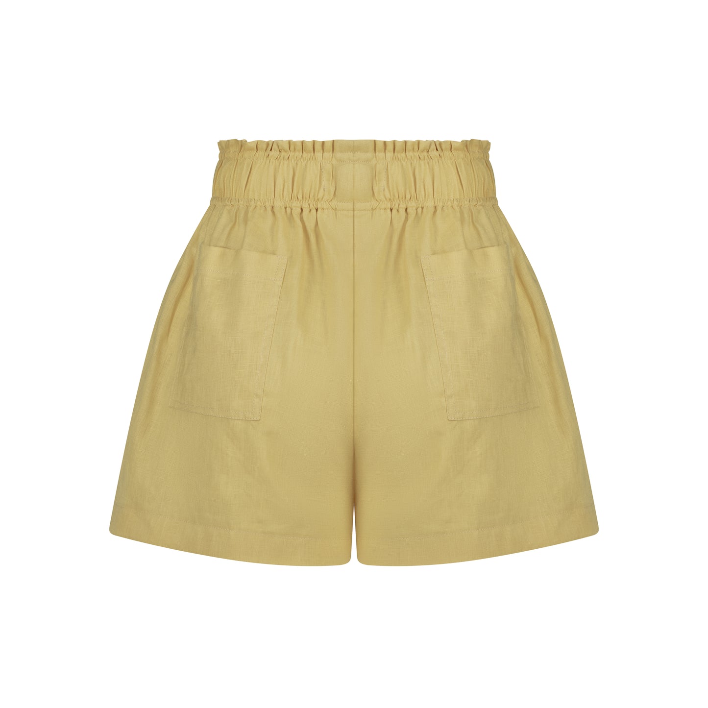 Cozy Linen Shorts - Butter Yellow
