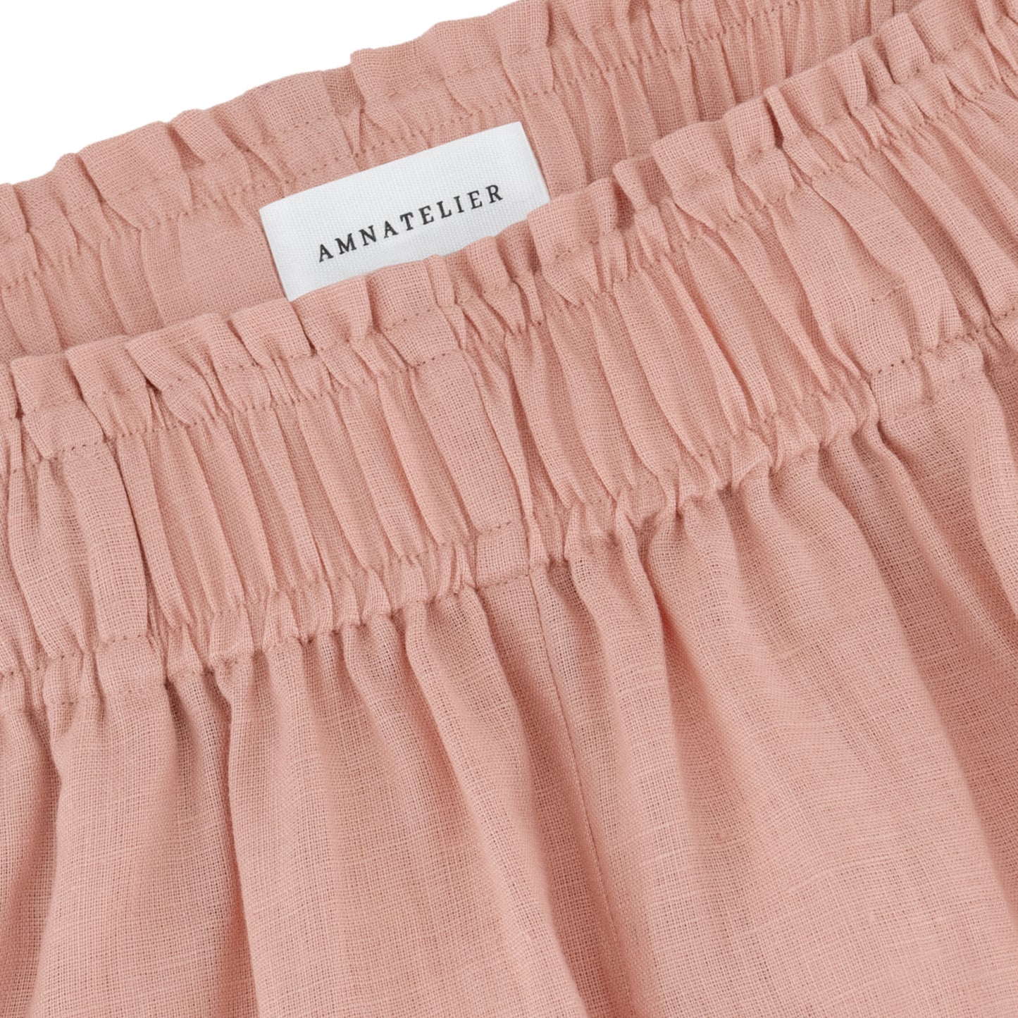 Wide Leg Linen Pants - Rose Quartz