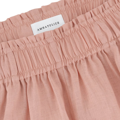 Wide Leg Linen Pants - Rose Quartz