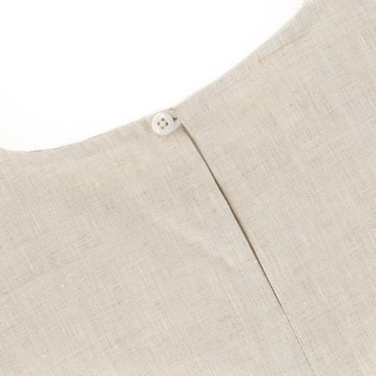 Sleeveless Linen Top - Natural Linen