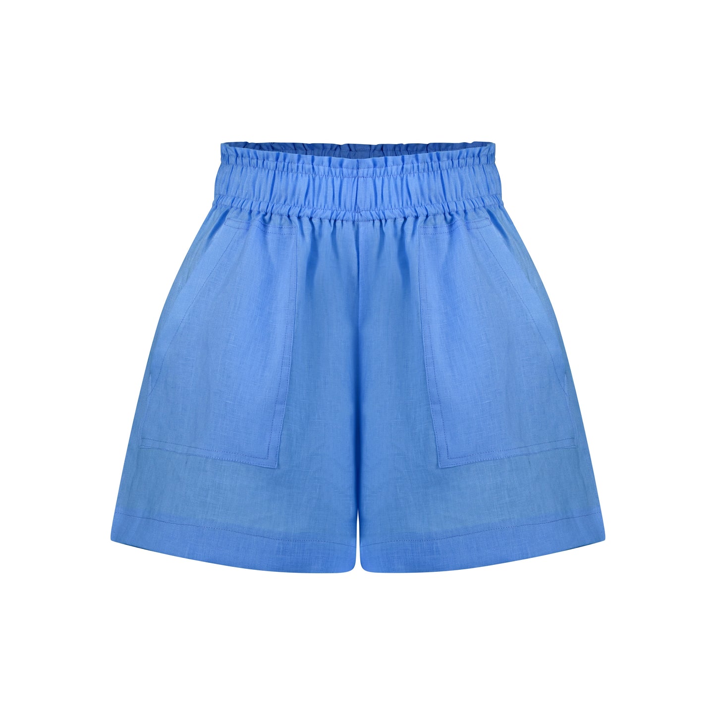 Cozy Linen Shorts - Sky Blue