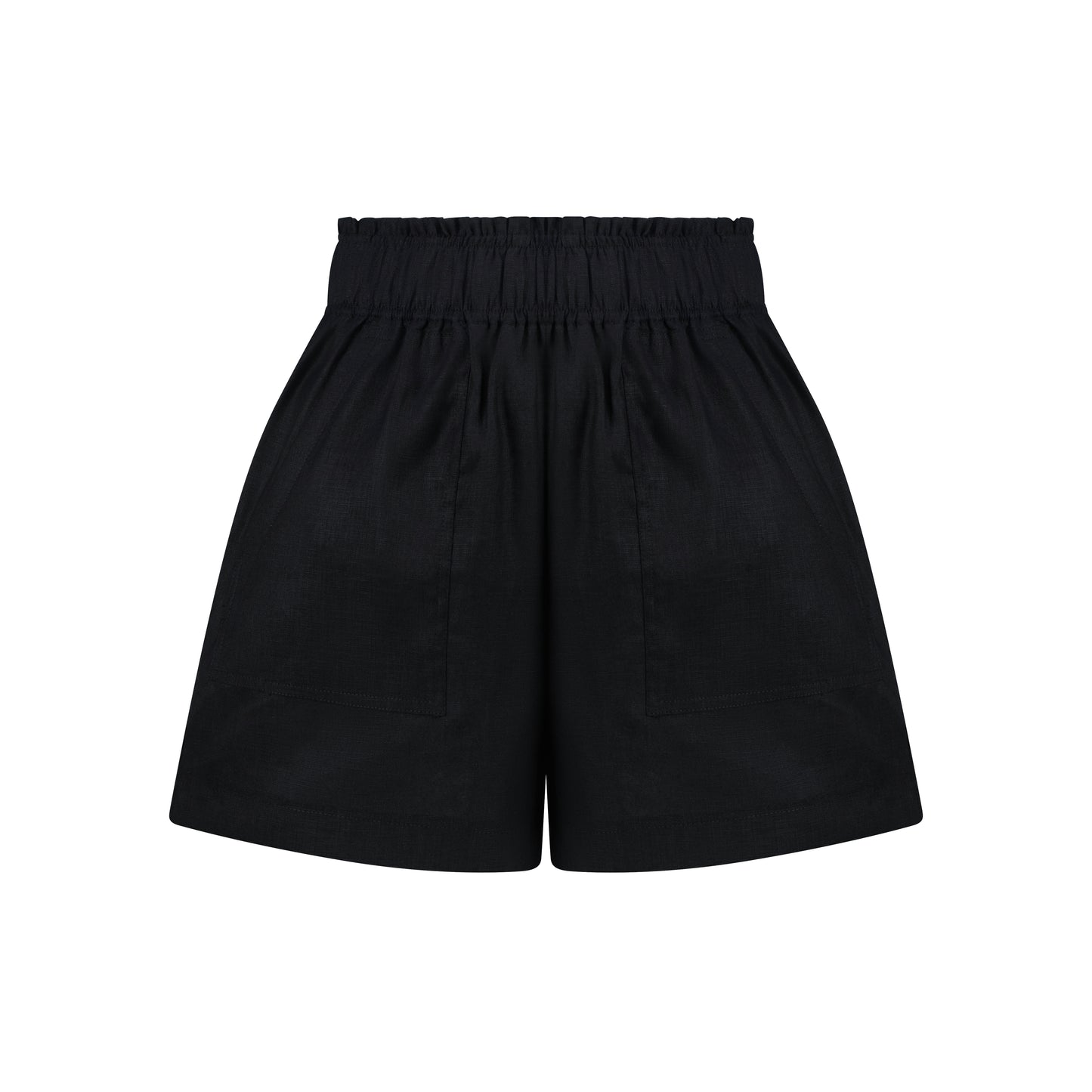 Cozy Linen Shorts - Black