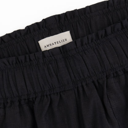 Cozy Linen Shorts - Black