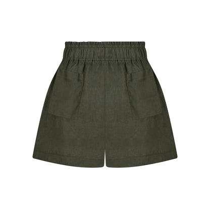 Cozy Linen Shorts - Sage