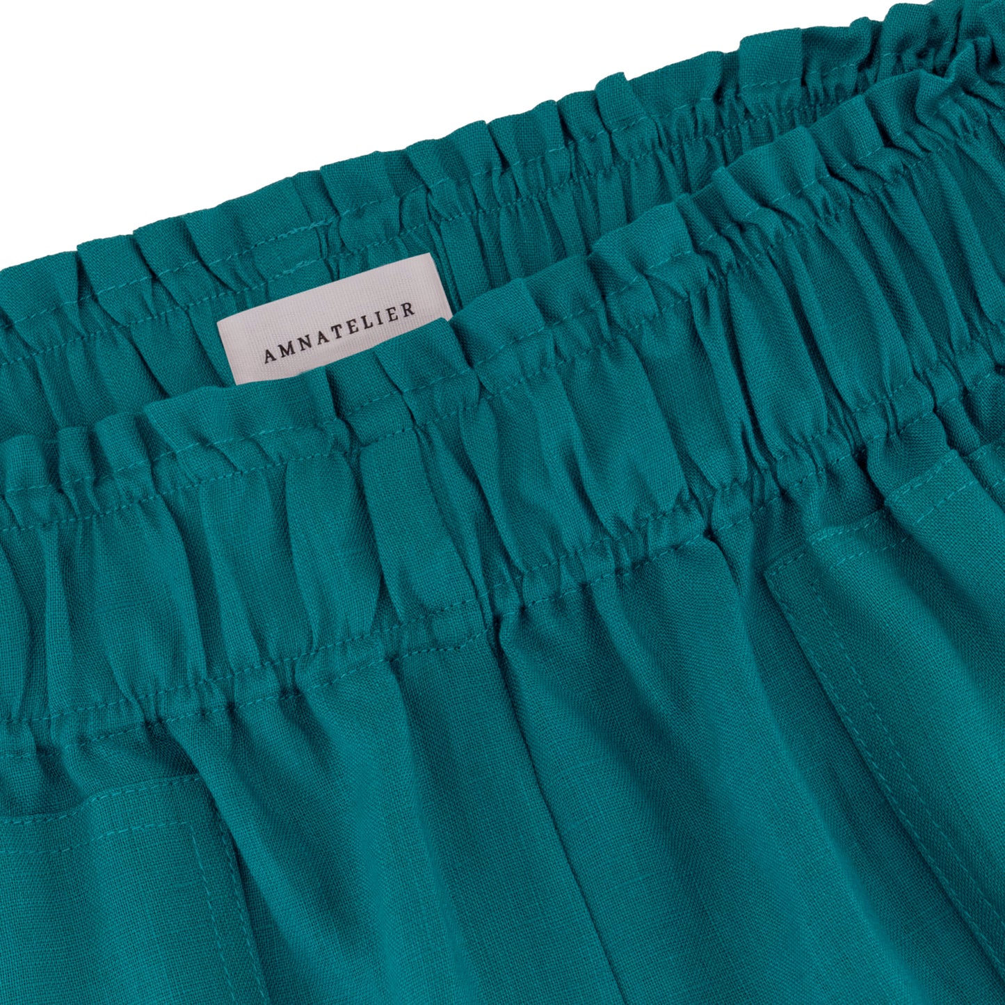 Cozy Linen Shorts - Teal Green