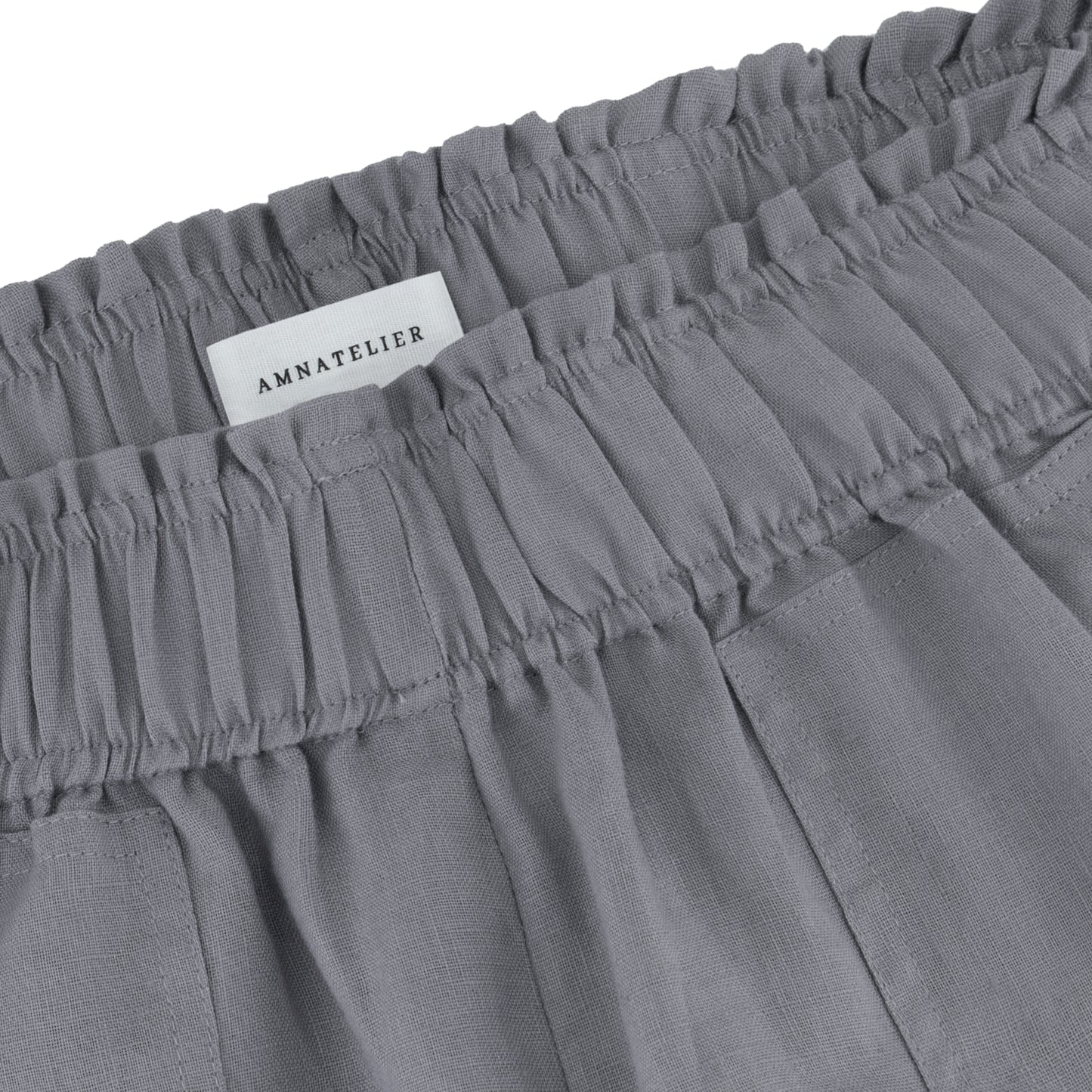 Cozy Linen Shorts - Dove Gray