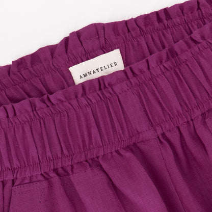 Cozy Linen Shorts - Bouganville