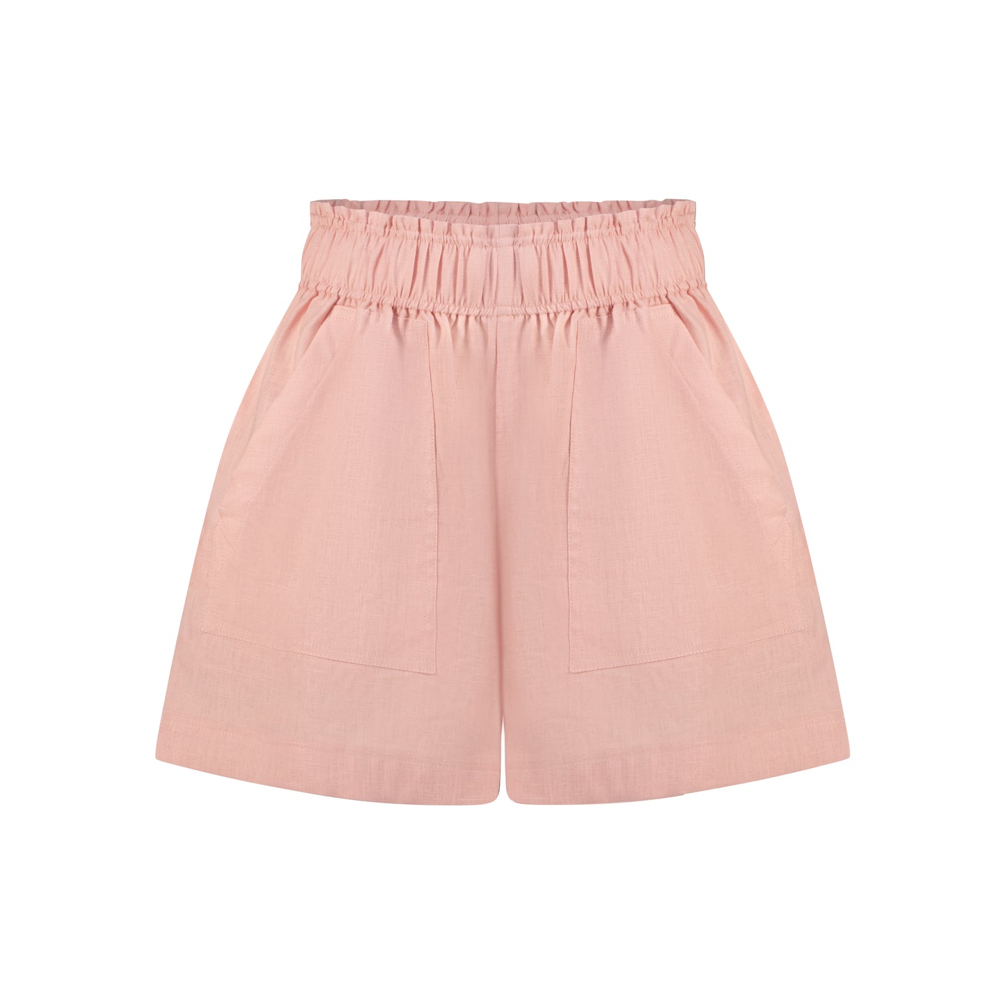 Cozy Linen Shorts - Rose Quartz