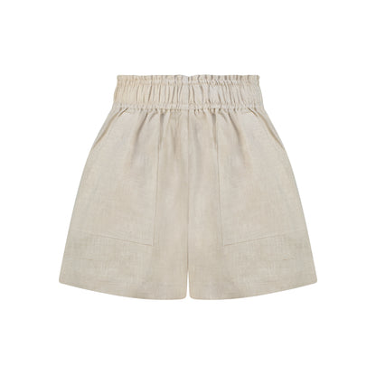 Cozy Linen Shorts - Natural Linen