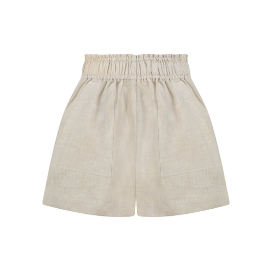 Cozy Linen Shorts - Natural Linen