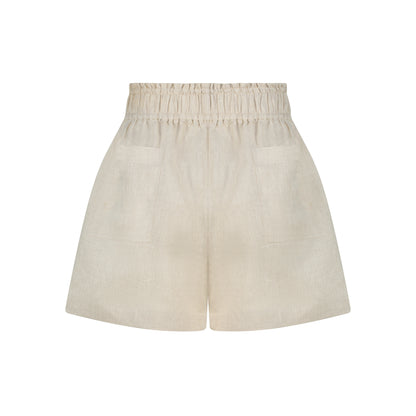 Cozy Linen Shorts - Natural Linen