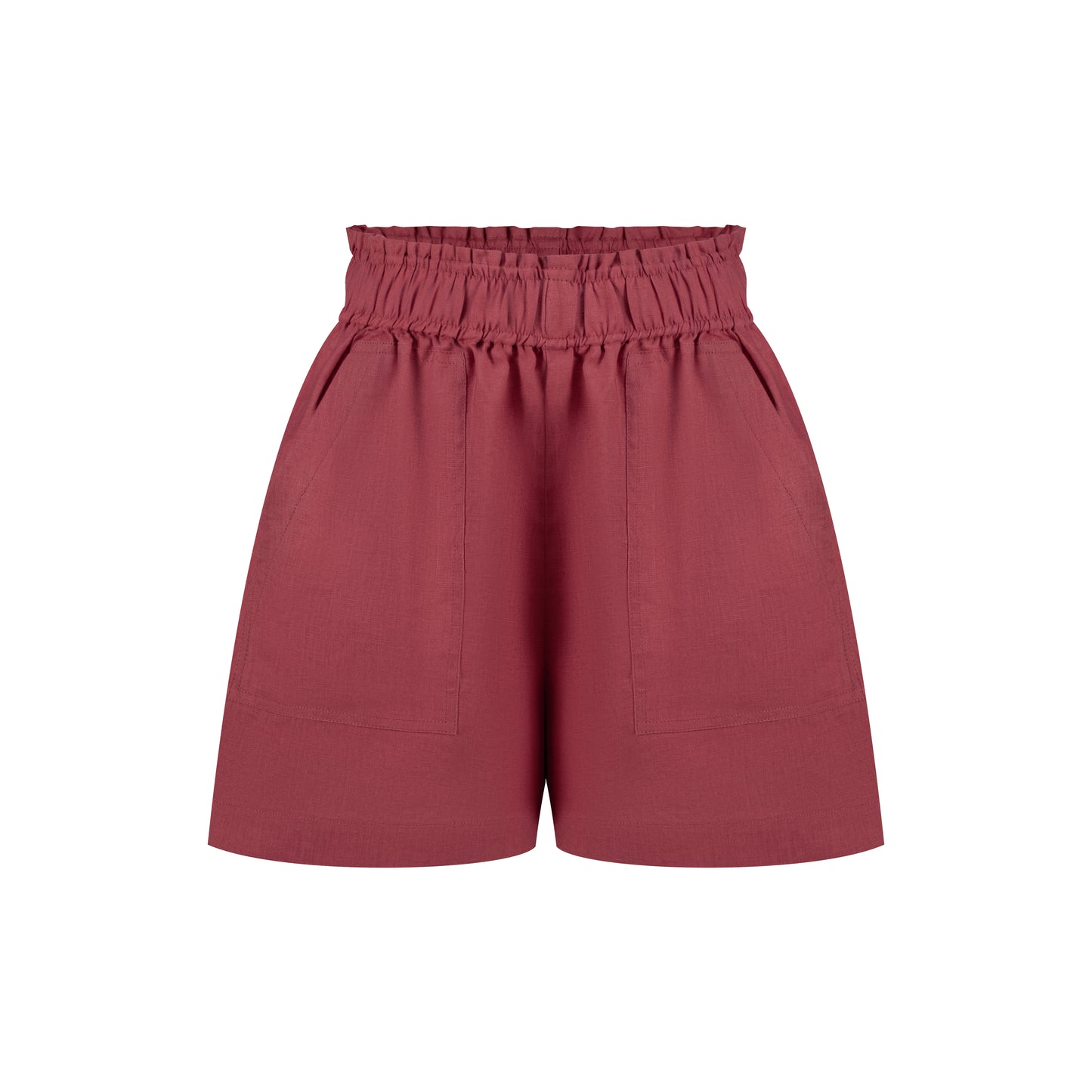 Cozy Linen Shorts - Shy Strawberry