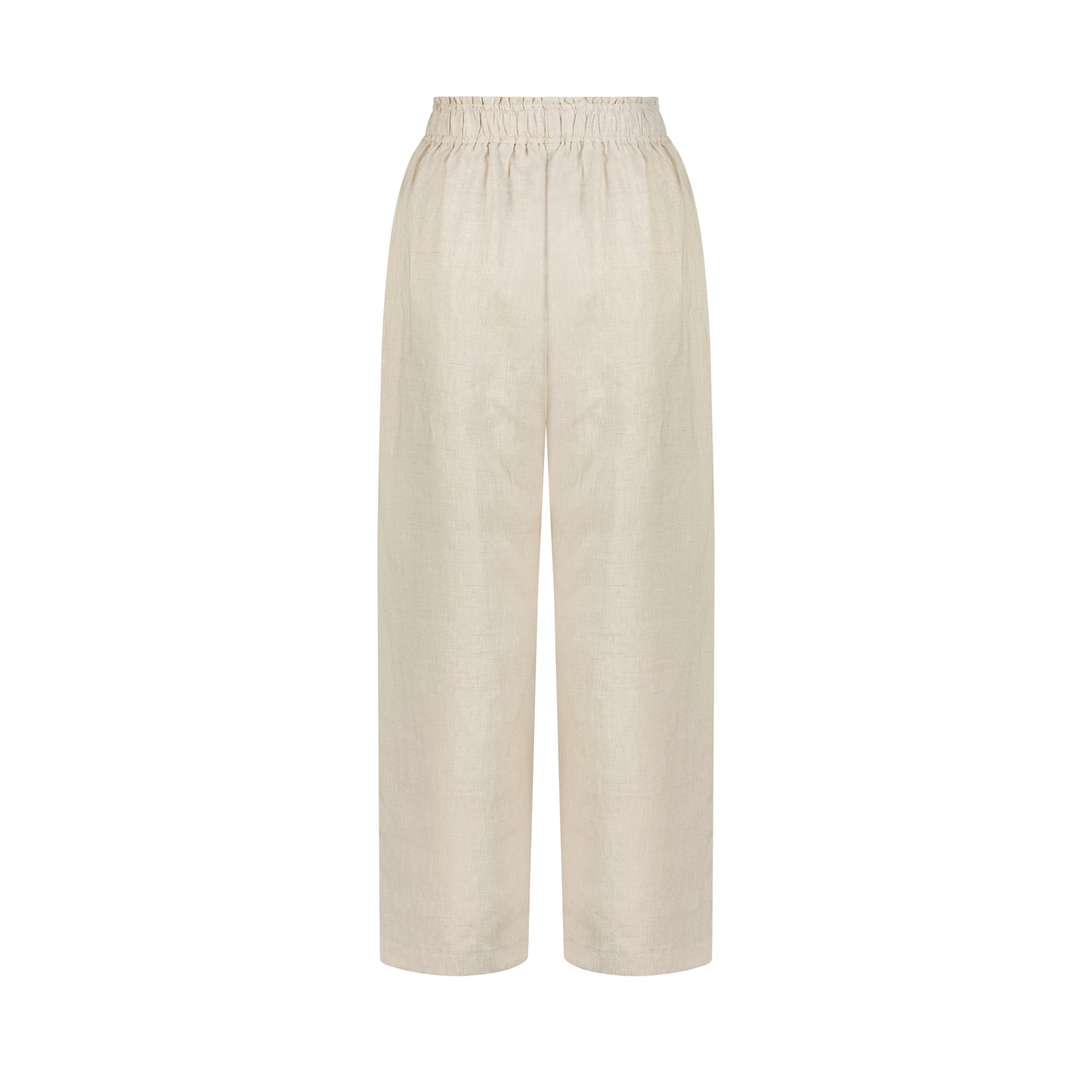 Wide Leg Linen Pants - Natural Linen
