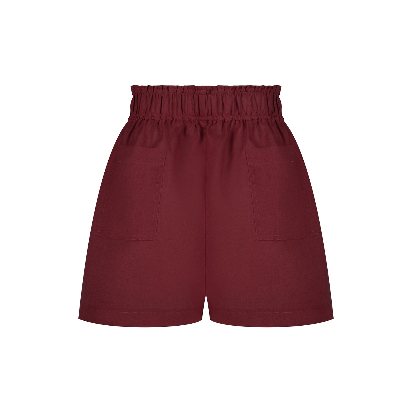 Cozy Linen Shorts - Cherry Red