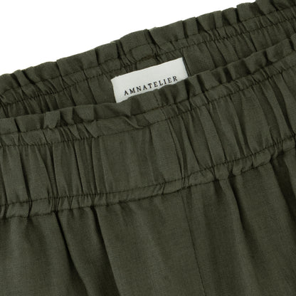 Wide Leg Linen Pants - Sage