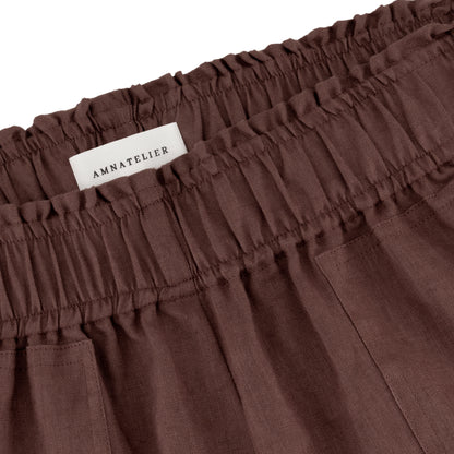 Cozy Linen Shorts - Mocha