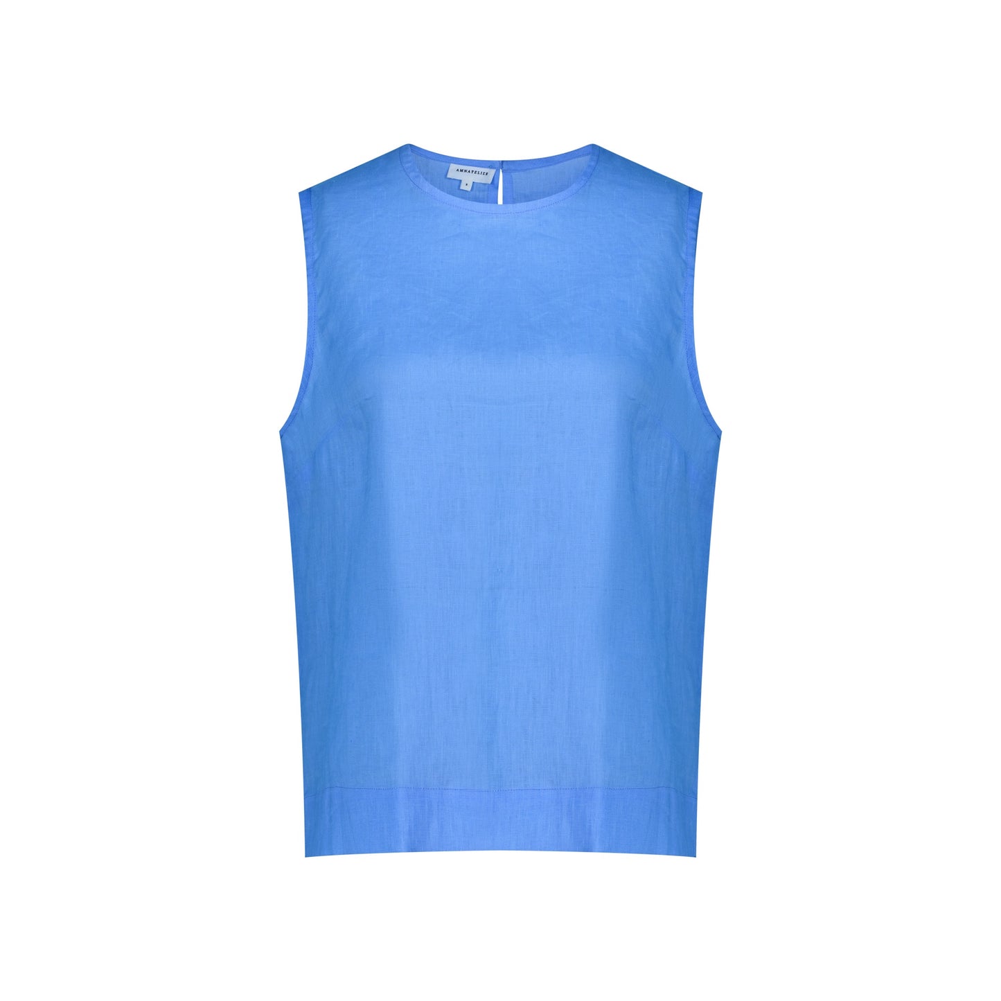 Sleeveless Linen Top - Sky Blue