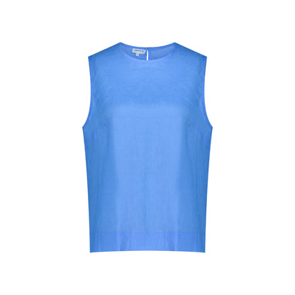 Sleeveless Linen Top - Sky Blue
