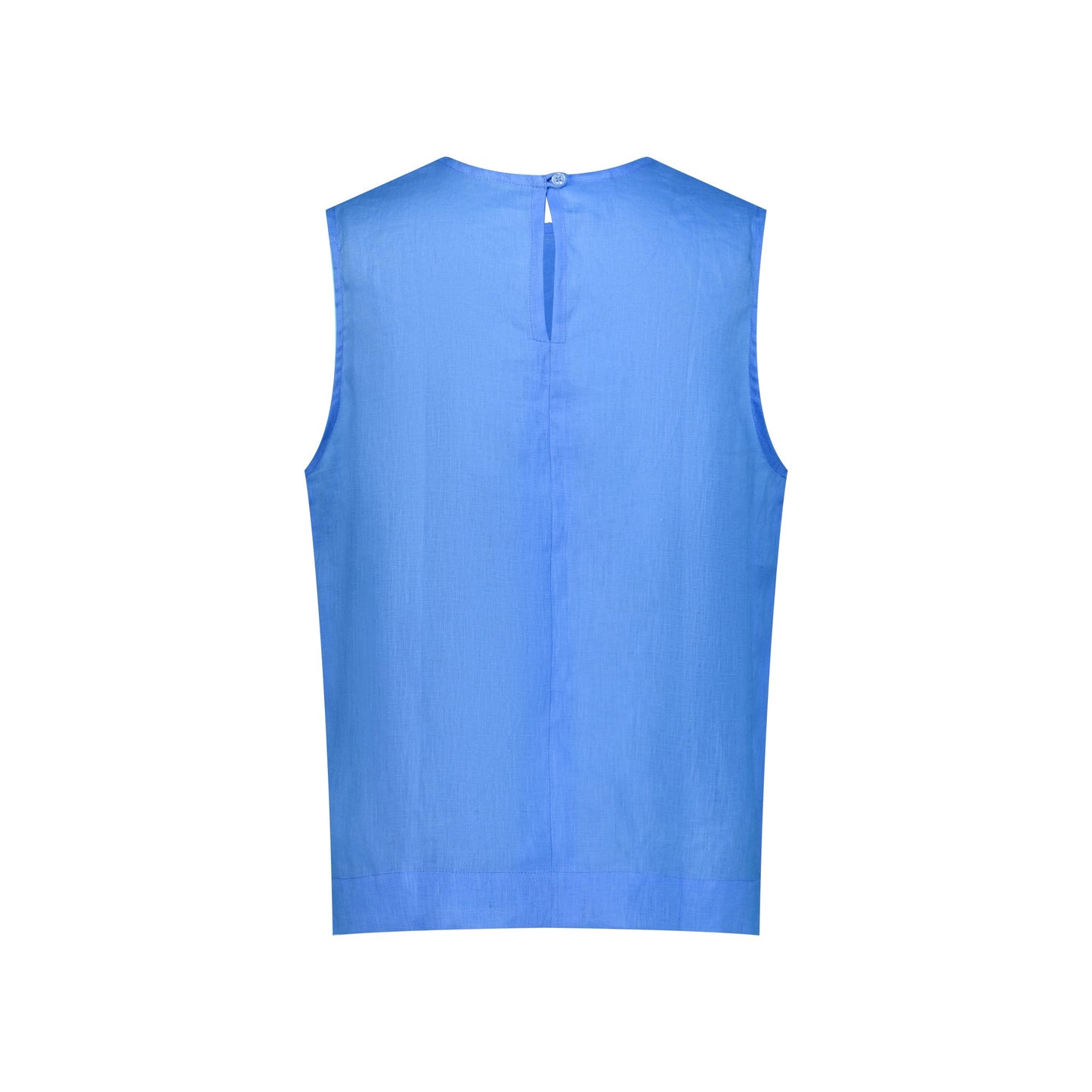 Sleeveless Linen Top - Sky Blue