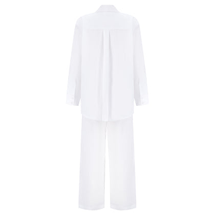 Maxi Linen Shirt - White