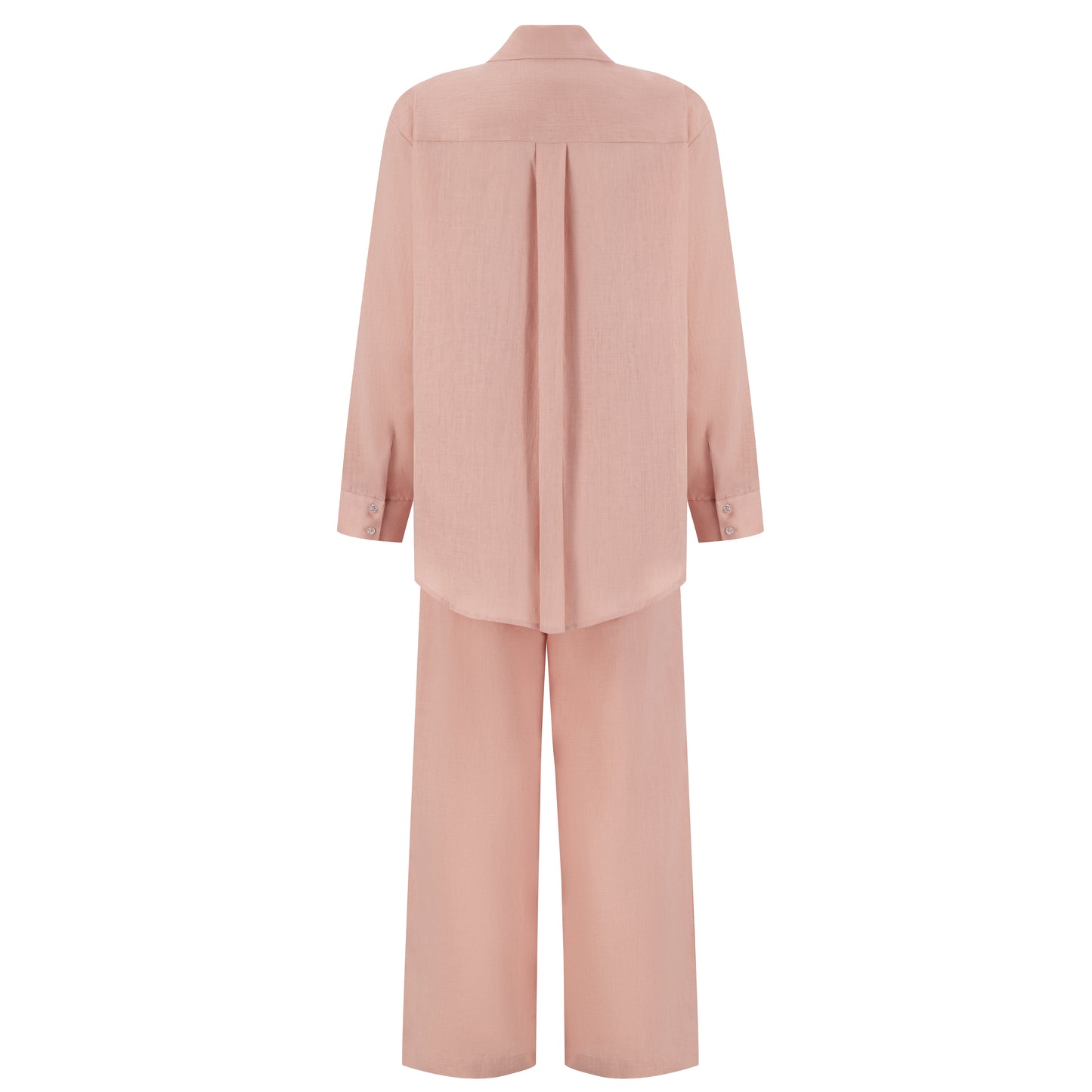 Maxi Linen Shirt - Rose Quartz